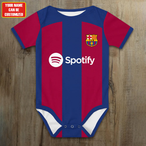Customized Barca Soccer Jersey , Baby Rib Bodysuit Sizes