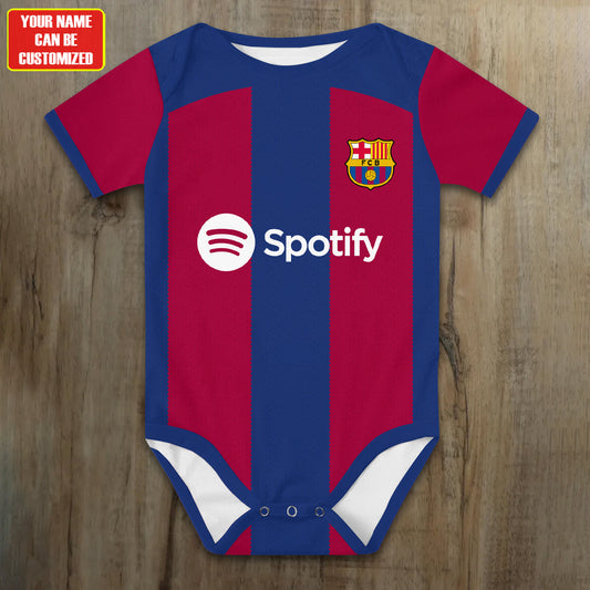 Customized Barca Soccer Jersey , Baby Rib Bodysuit Sizes