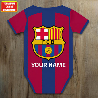 Customized Barca Soccer Jersey , Baby Rib Bodysuit Sizes