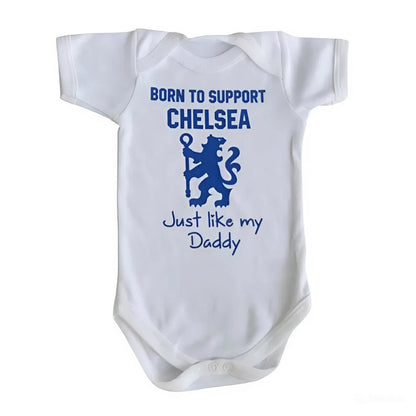 Customized Born to Support CFC Soccer Jersey , Baby Rib Bodysuit Sizes