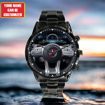 Personalized Merc AMG GLC Cockpit Luxury Stainless Steel Watch