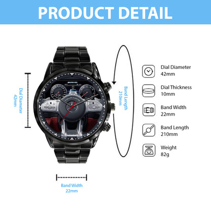 Personalized Merc AMG G Cockpit Luxury Stainless Steel Watch