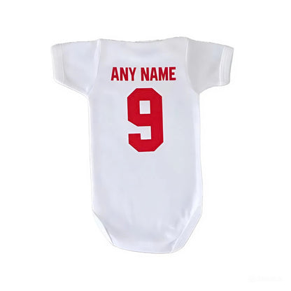 Customized Born to Support Ars Soccer Jersey , Baby Rib Bodysuit Sizes