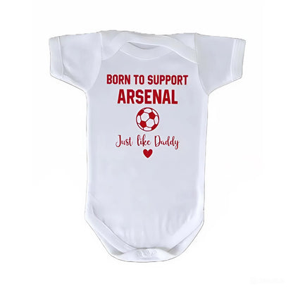 Customized Born to Support Ars Soccer Jersey , Baby Rib Bodysuit Sizes