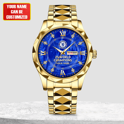 Personalized Chelsea Champions Alloy Charley Watch