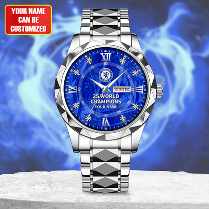 Personalized Chelsea Champions Alloy Charley Watch