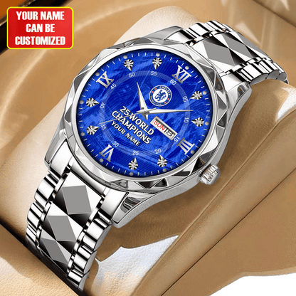 Personalized Chelsea Champions Alloy Charley Watch