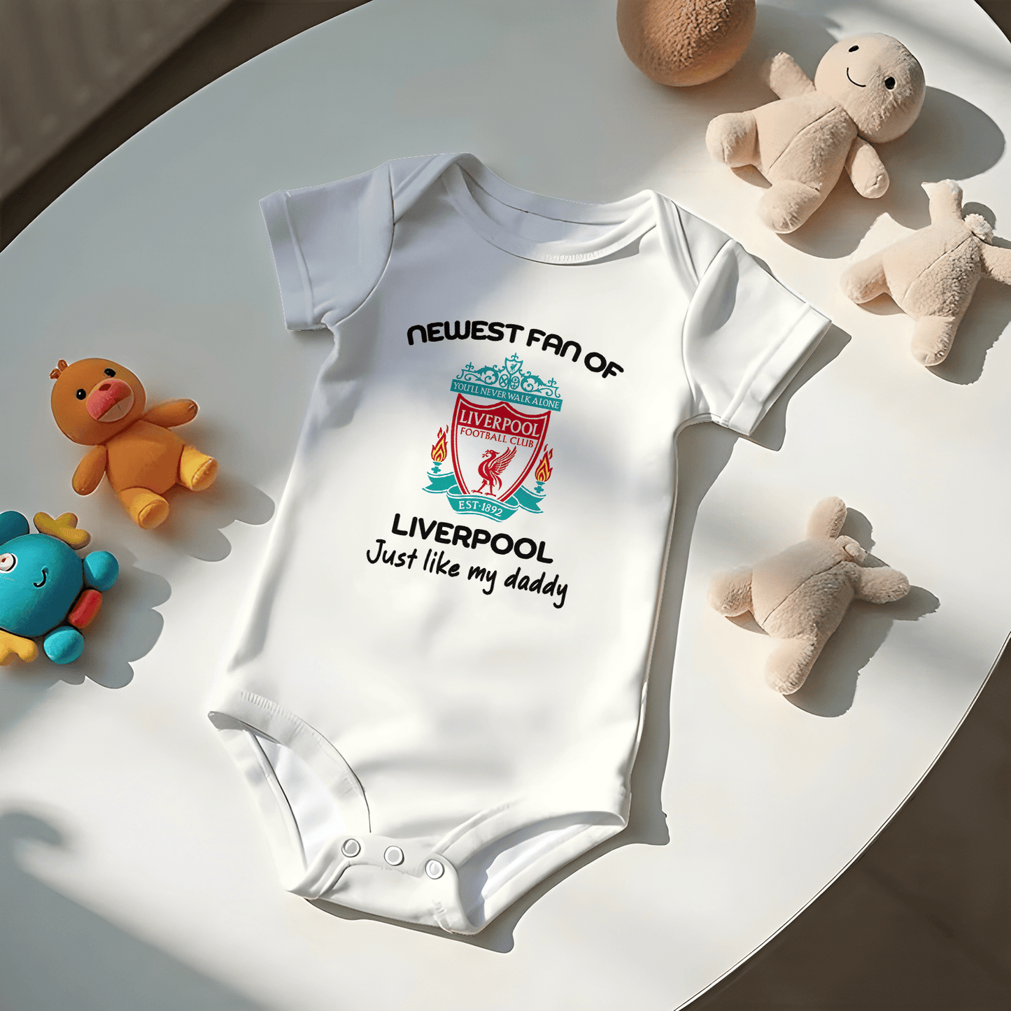 Customized Newest Fan of LVP Soccer Jersey , Baby Rib Bodysuit Sizes