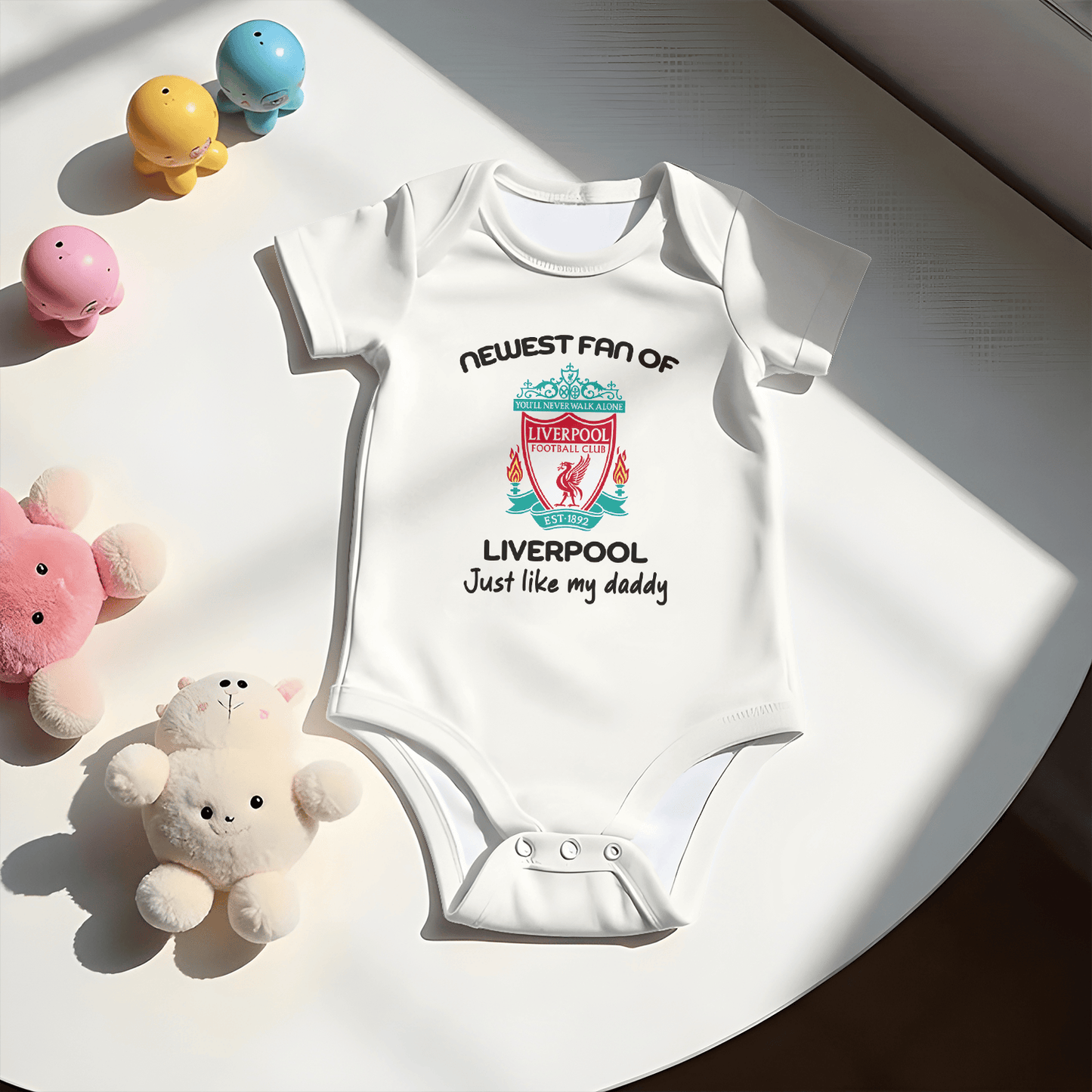 Customized Newest Fan of LVP Soccer Jersey , Baby Rib Bodysuit Sizes