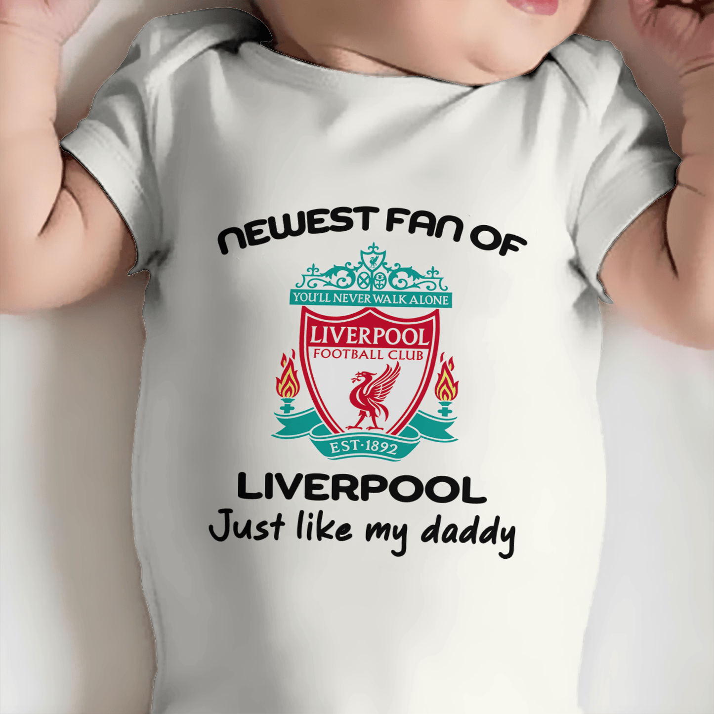 Customized Newest Fan of LVP Soccer Jersey , Baby Rib Bodysuit Sizes