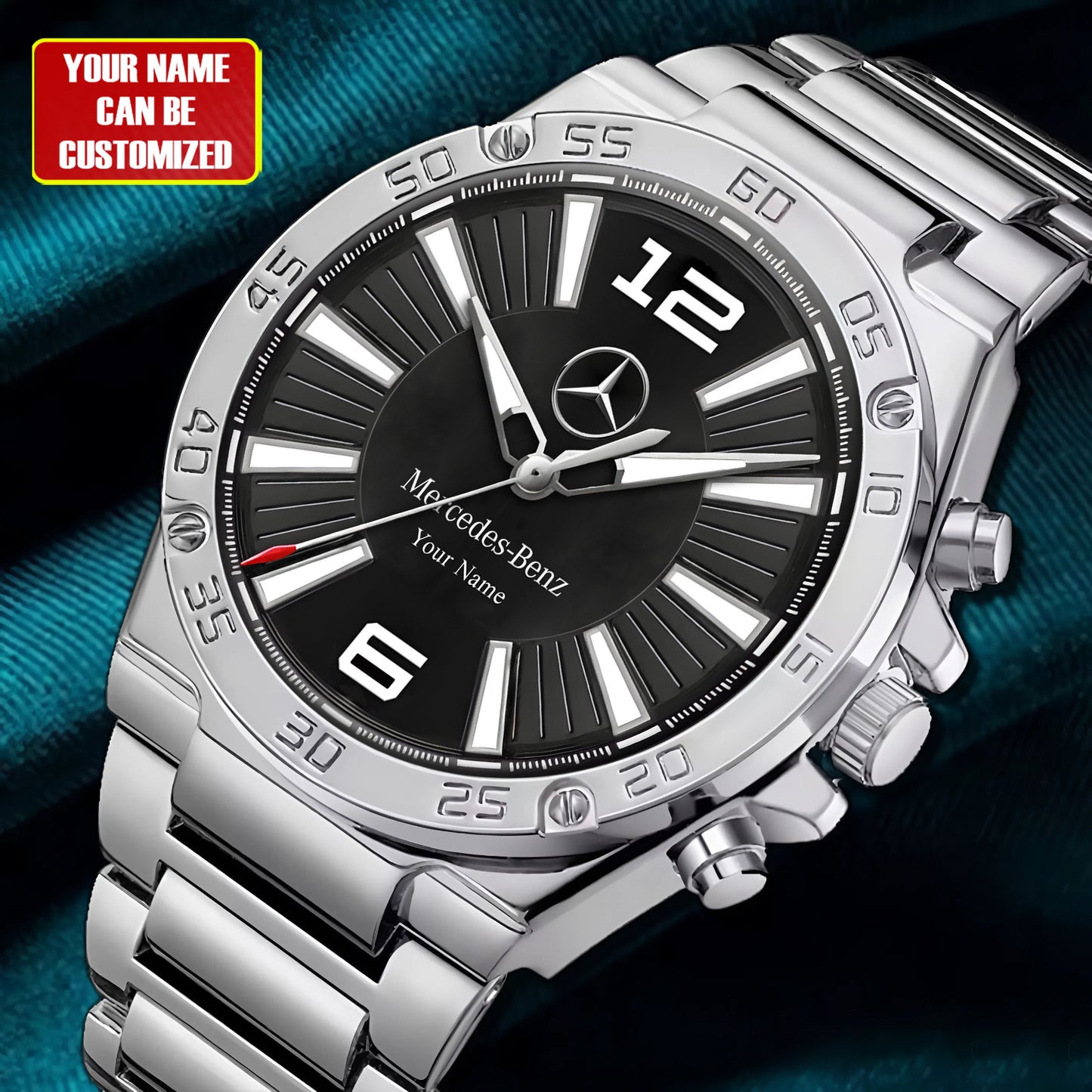 Personalized Merc DalKomm Luxury Dial Steel Watch