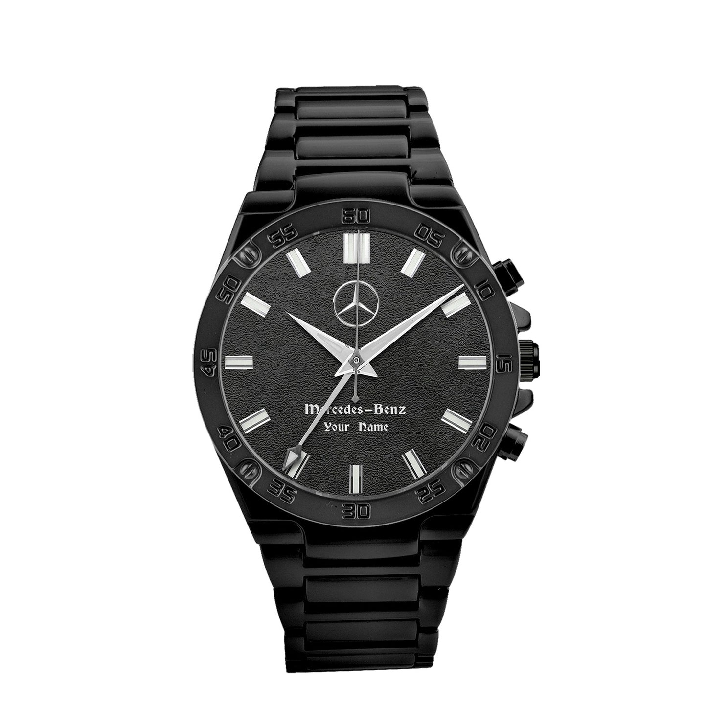 Personalized Merc Seiko Luxury Dial Steel Watch
