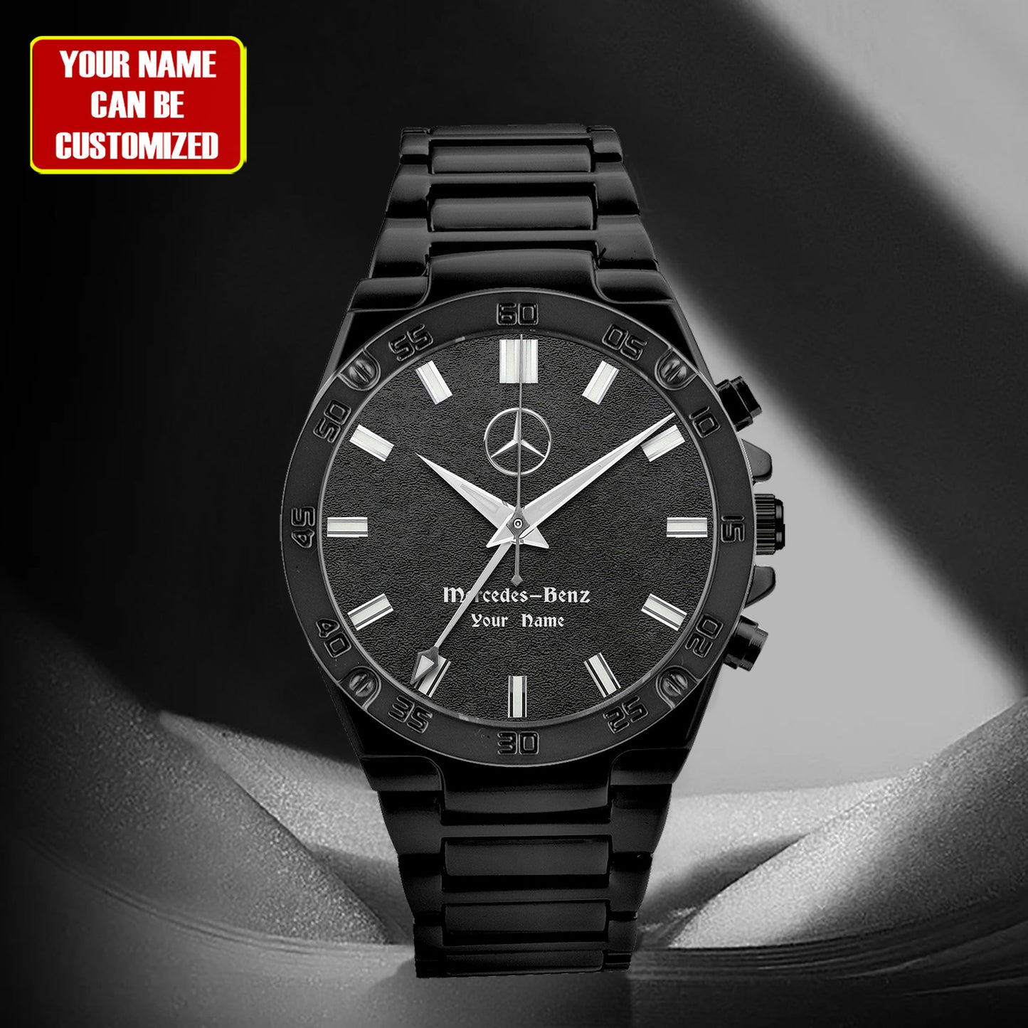 Personalized Merc Seiko Luxury Dial Steel Watch