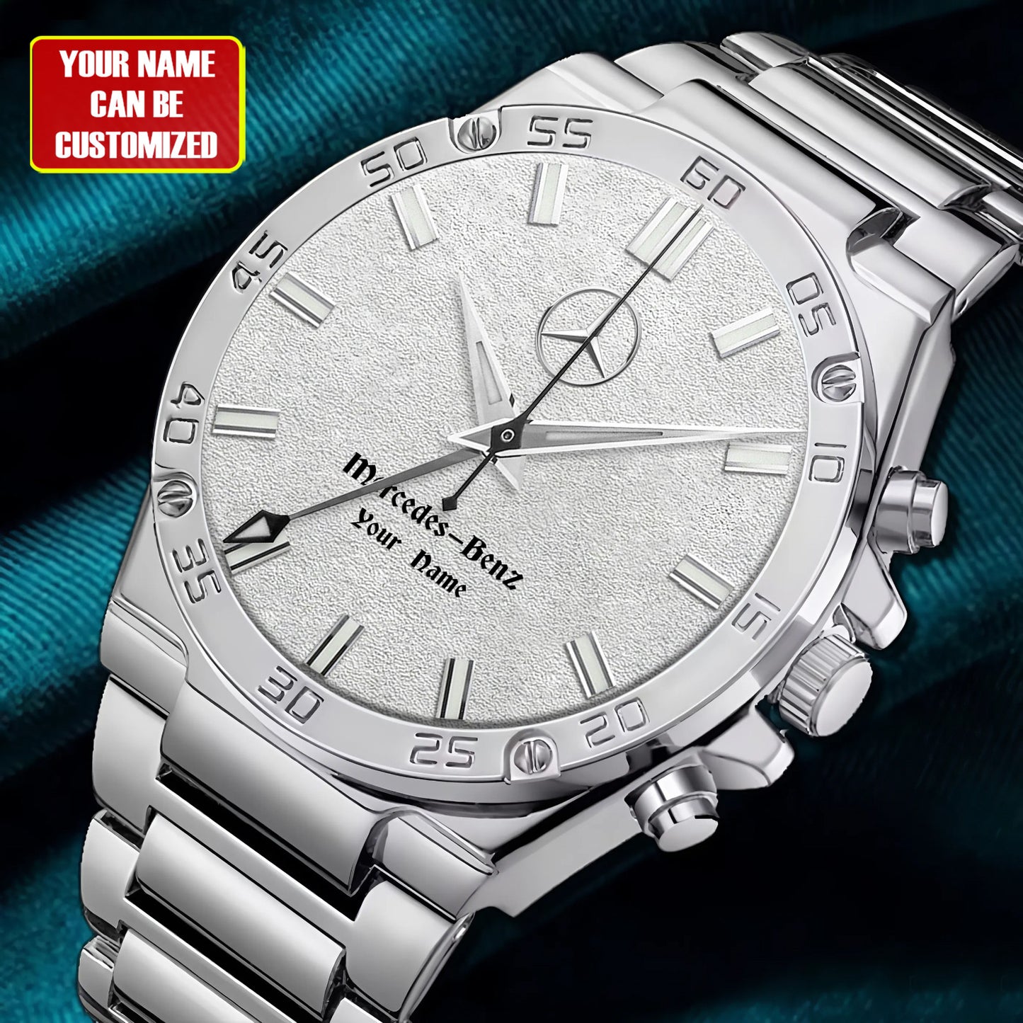 Personalized Merc Seiko Luxury Dial Steel Watch