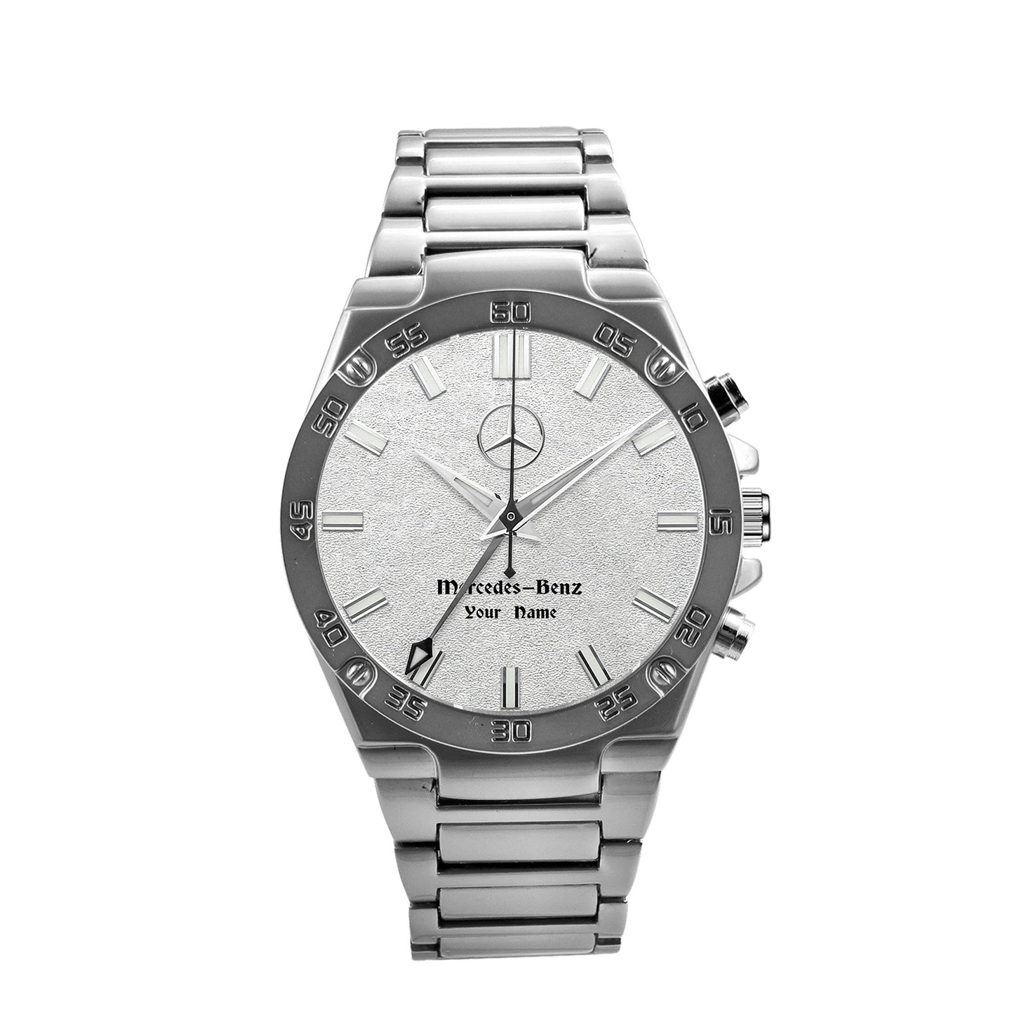 Personalized Merc Seiko Luxury Dial Steel Watch