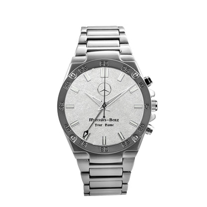 Personalized Merc Seiko Luxury Dial Steel Watch