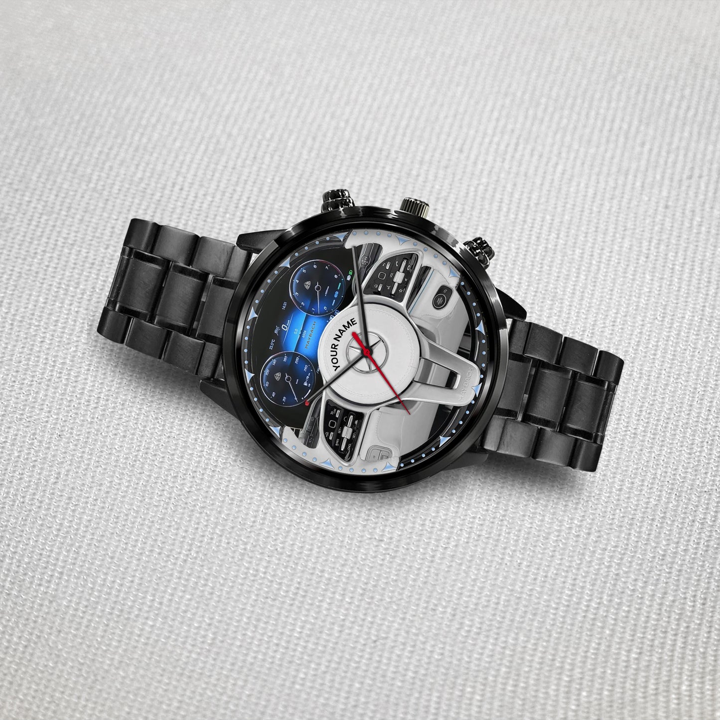 Personalized Merc GLS Cockpit Luxury Stainless Steel Watch