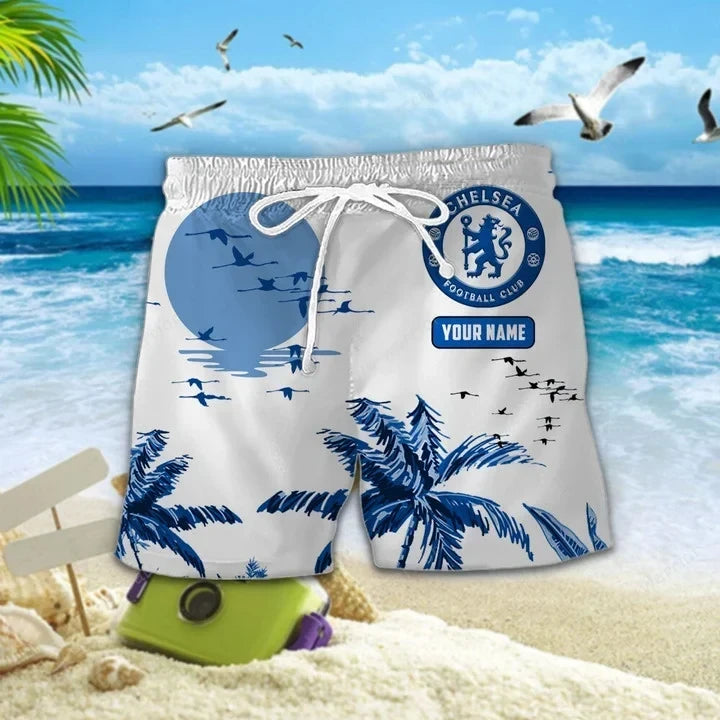 Personalized Chelsea Tropical Hawaii Shirt Beach Short V2