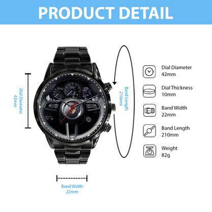 Personalized Pors Macan Luxury Stainless Steel Watch