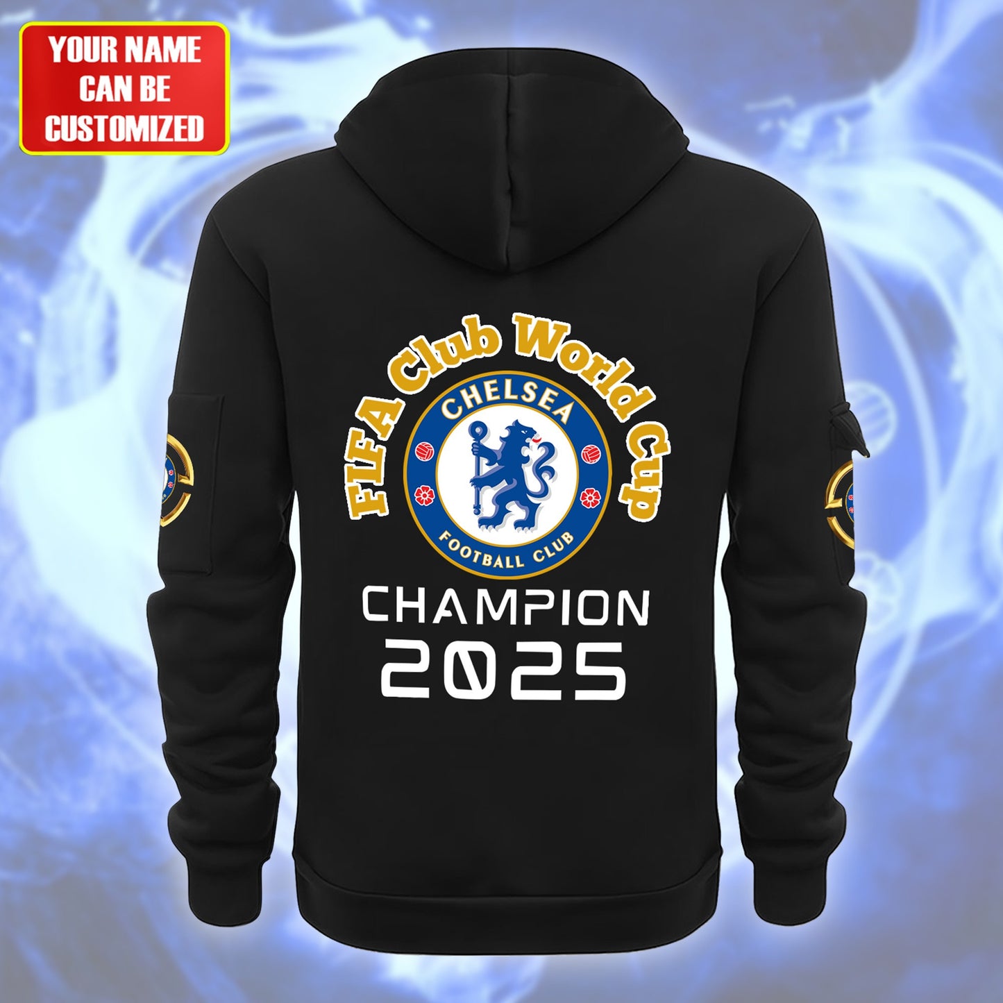 Personalized Chelsea Champions Zip-Hoodie Cotton Jacket