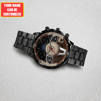 Personalized Merc Wooden Luxury Stainless Steel Watch