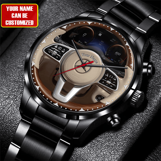 Personalized Merc Wooden Luxury Stainless Steel Watch