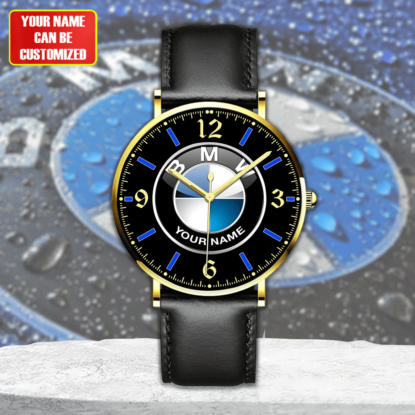 Personalized BW Quartz Leather Watch P180705