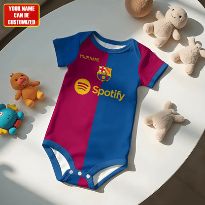 Customized Barcelona Yamal Soccer Jersey , Baby Rib Bodysuit Sizes