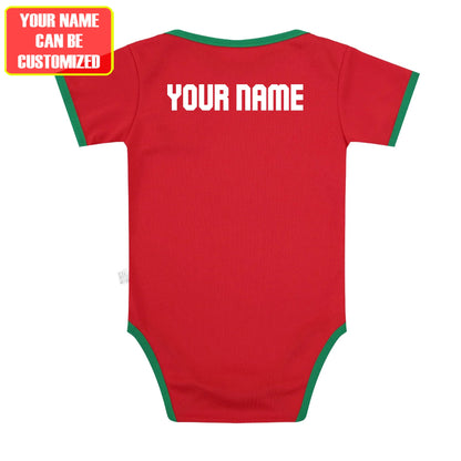 Customized Portugal Soccer Jersey , Baby Rib Bodysuit Sizes