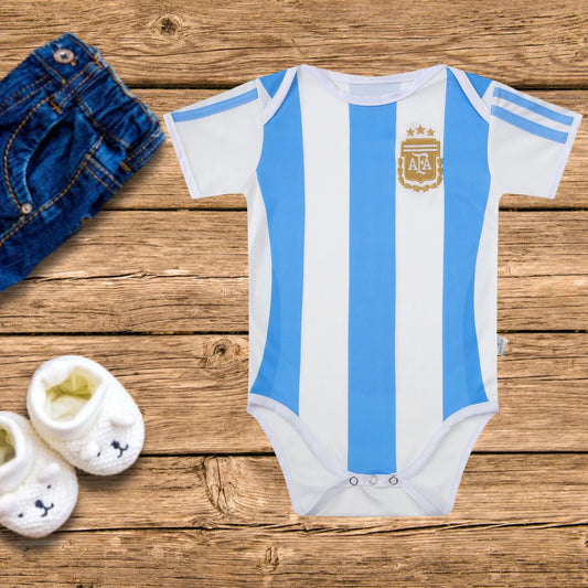 Customized Argentina Soccer Jersey , Baby Rib Bodysuit Sizes