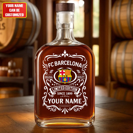 Personalized Barca Wine Glass Bottle P190704