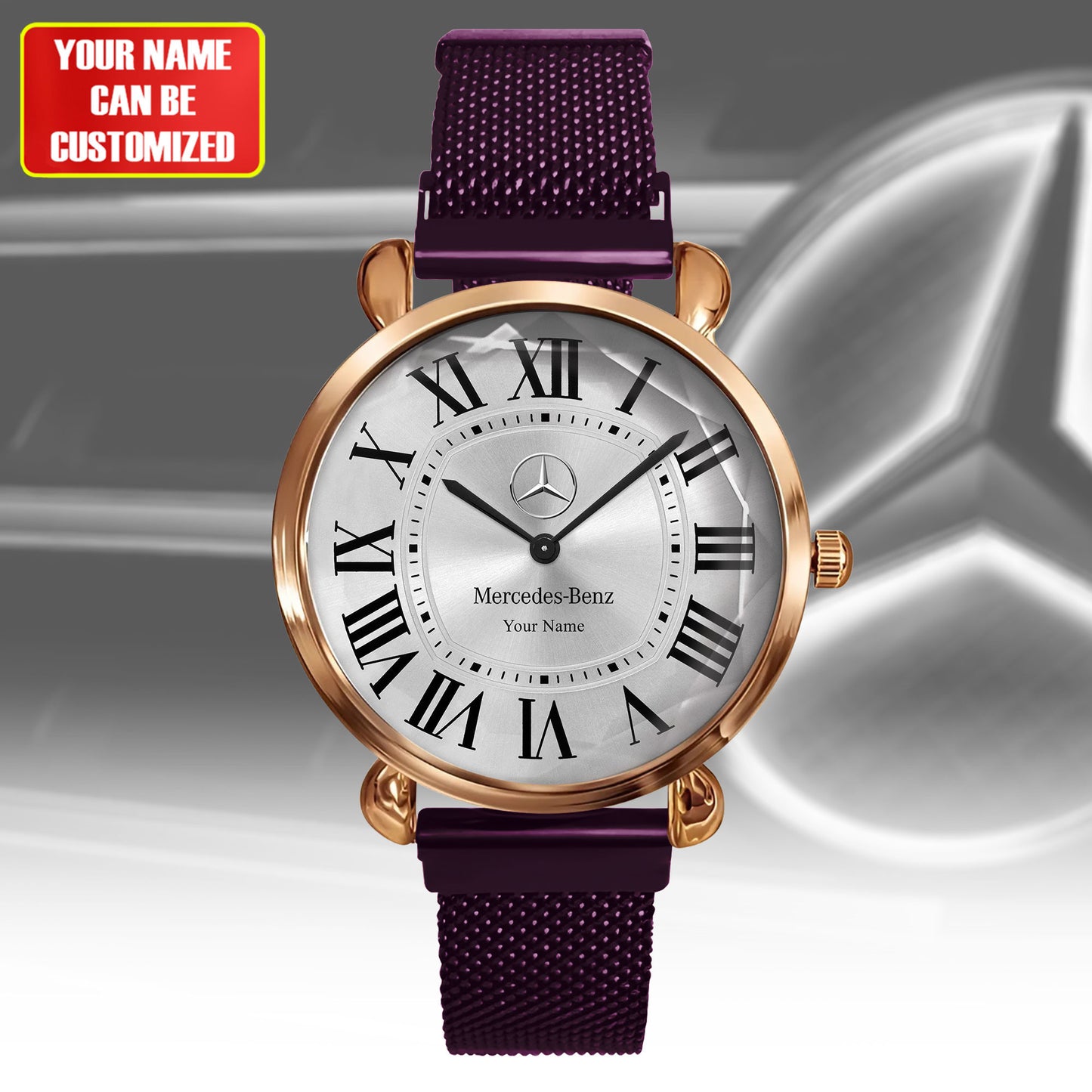 Personalized Merc Cartier Women Hand Watch