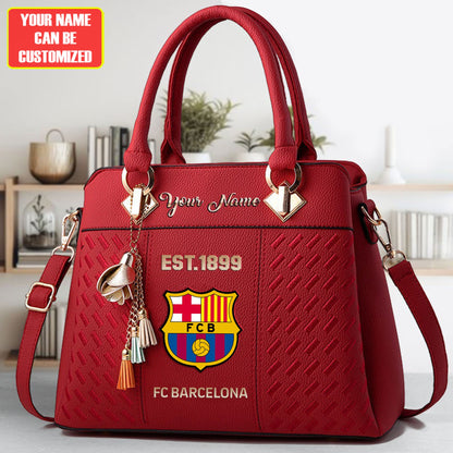 Barca Custom Name Classic Leather Handbag