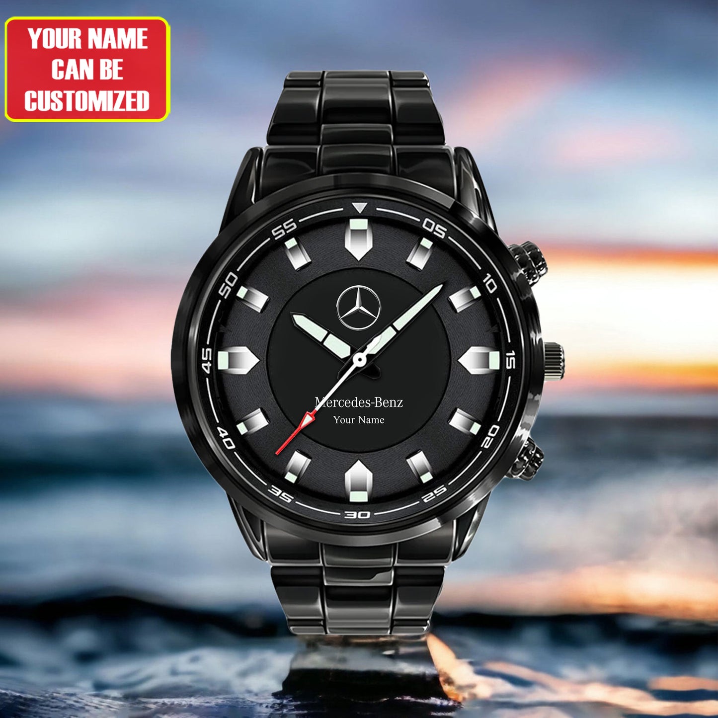 Personalized Merc Automatic Luxury Stainless Steel Watch