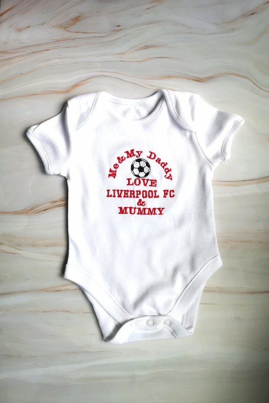 Customized Liverpool Soccer Jersey , Baby Rib Bodysuit Sizes V5