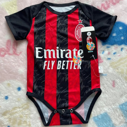 Customized AC Milan Soccer Jersey , Baby Rib Bodysuit Sizes
