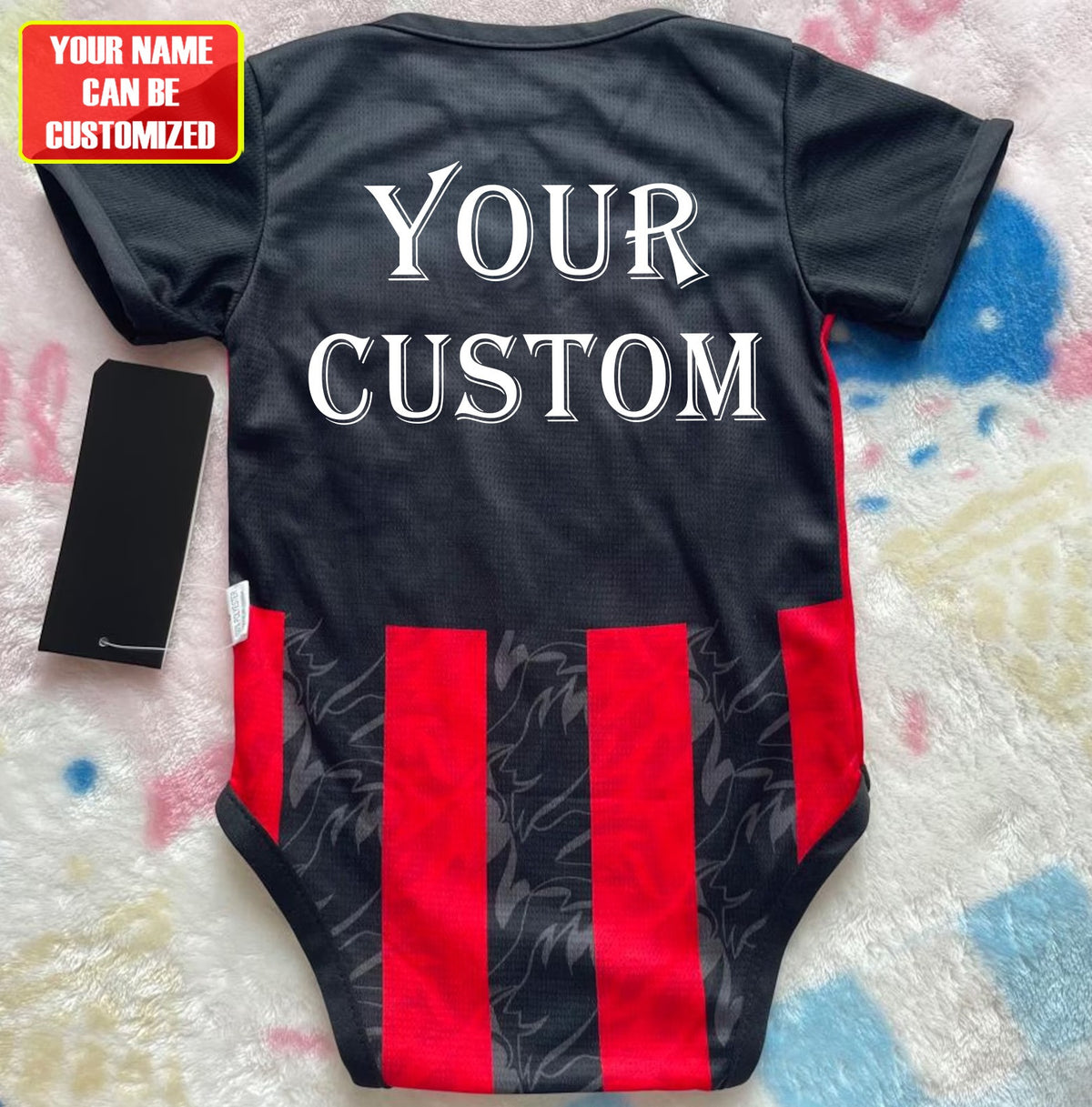 Customized AC Milan Soccer Jersey , Baby Rib Bodysuit Sizes