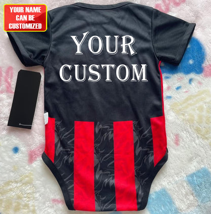 Customized AC Milan Soccer Jersey , Baby Rib Bodysuit Sizes
