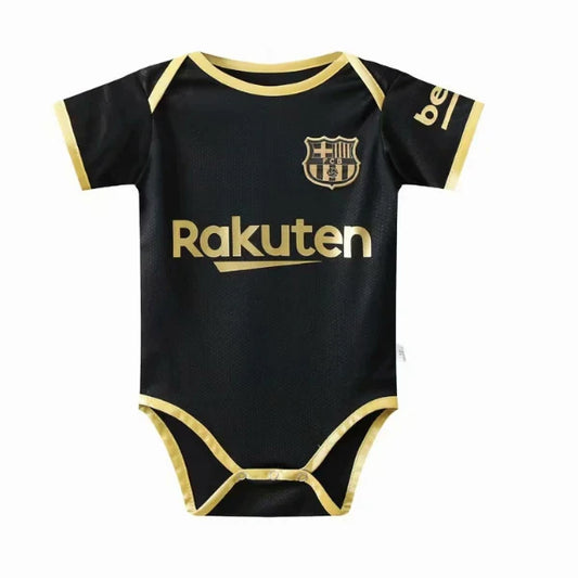 Customized Barcelona Soccer Jersey , Baby Rib Bodysuit Sizes V8