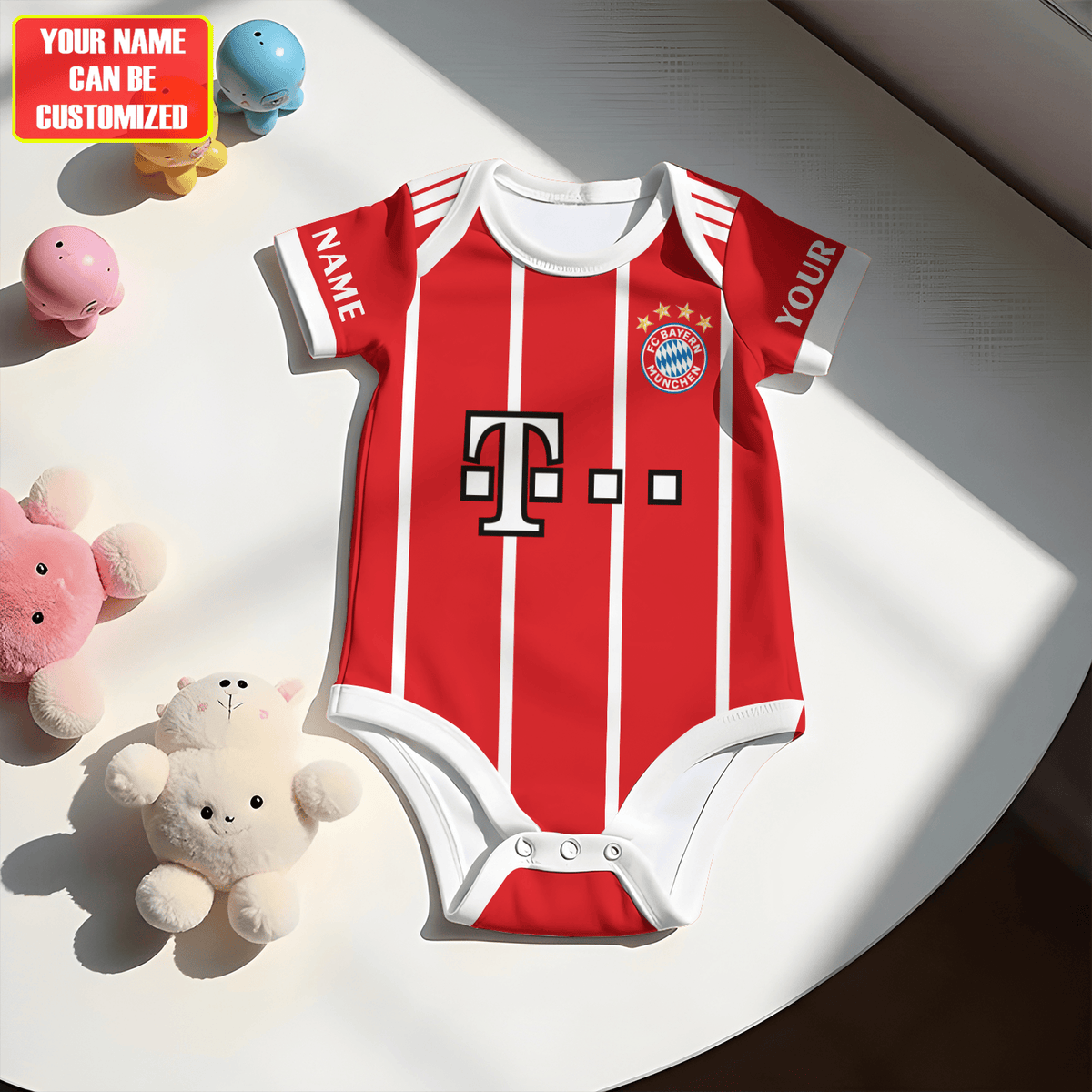 Customized Bayern soccer Jersey , Baby Rib Bodysuit Sizes