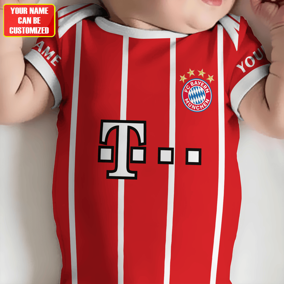 Customized Bayern soccer Jersey , Baby Rib Bodysuit Sizes