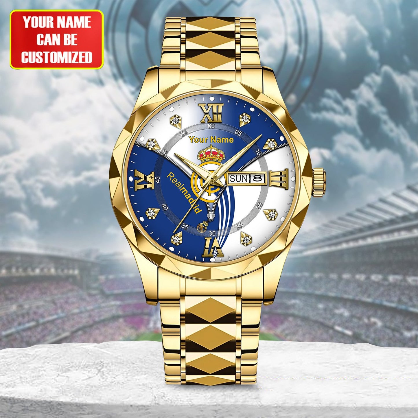 Personalized Real Madrid Sport Alloy Charley Watch V4