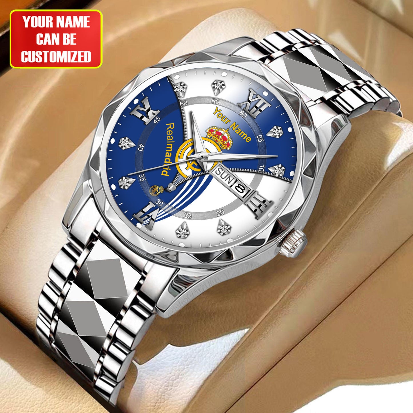 Personalized Real Madrid Sport Alloy Charley Watch V4