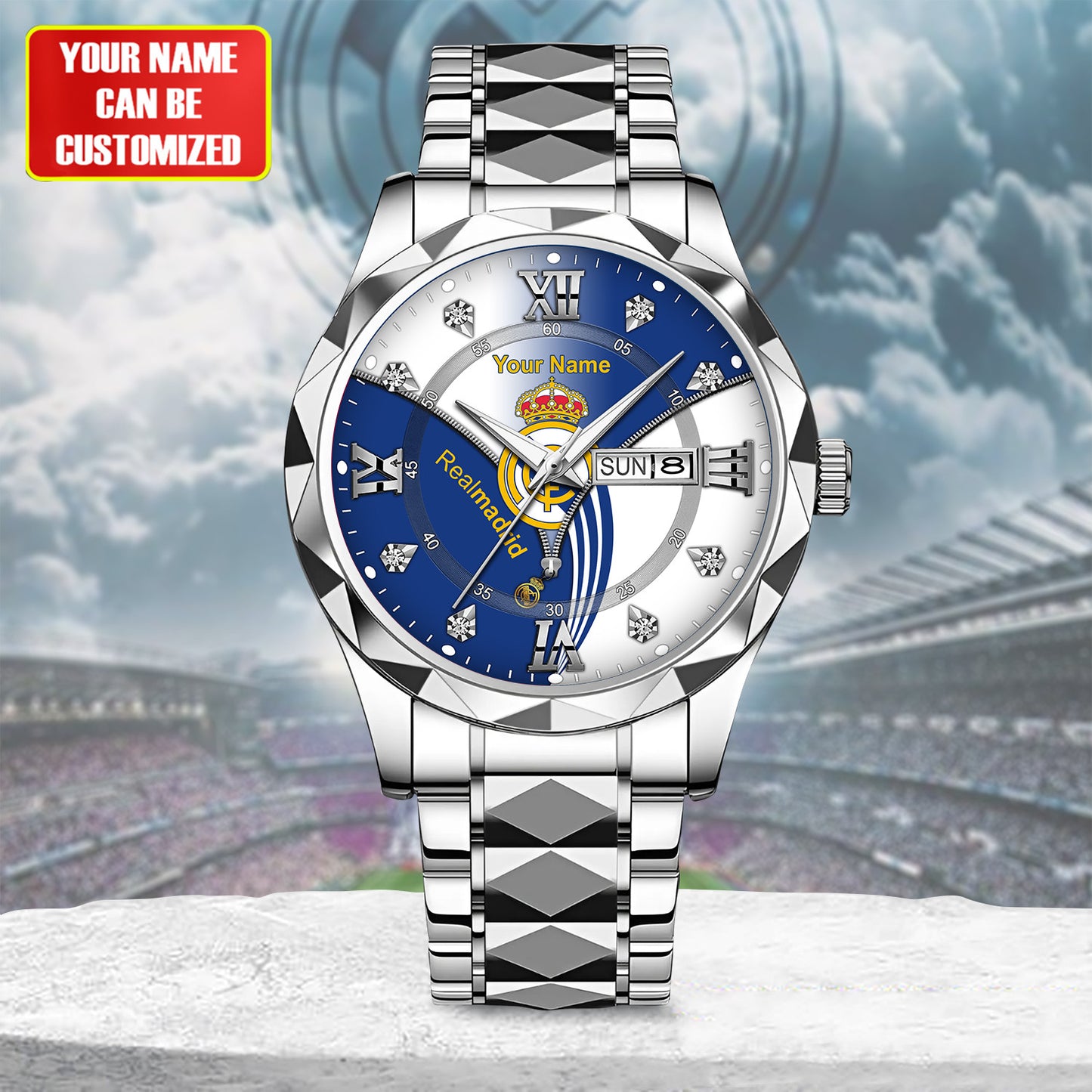 Personalized Real Madrid Sport Alloy Charley Watch V4