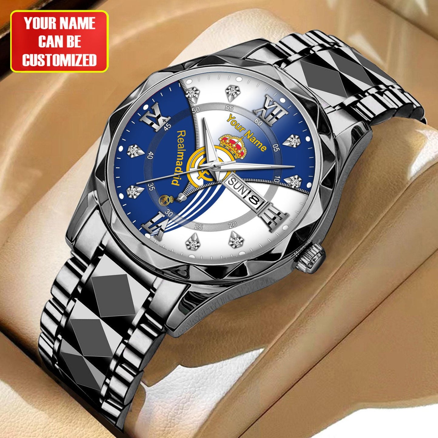 Personalized Real Madrid Sport Alloy Charley Watch V4