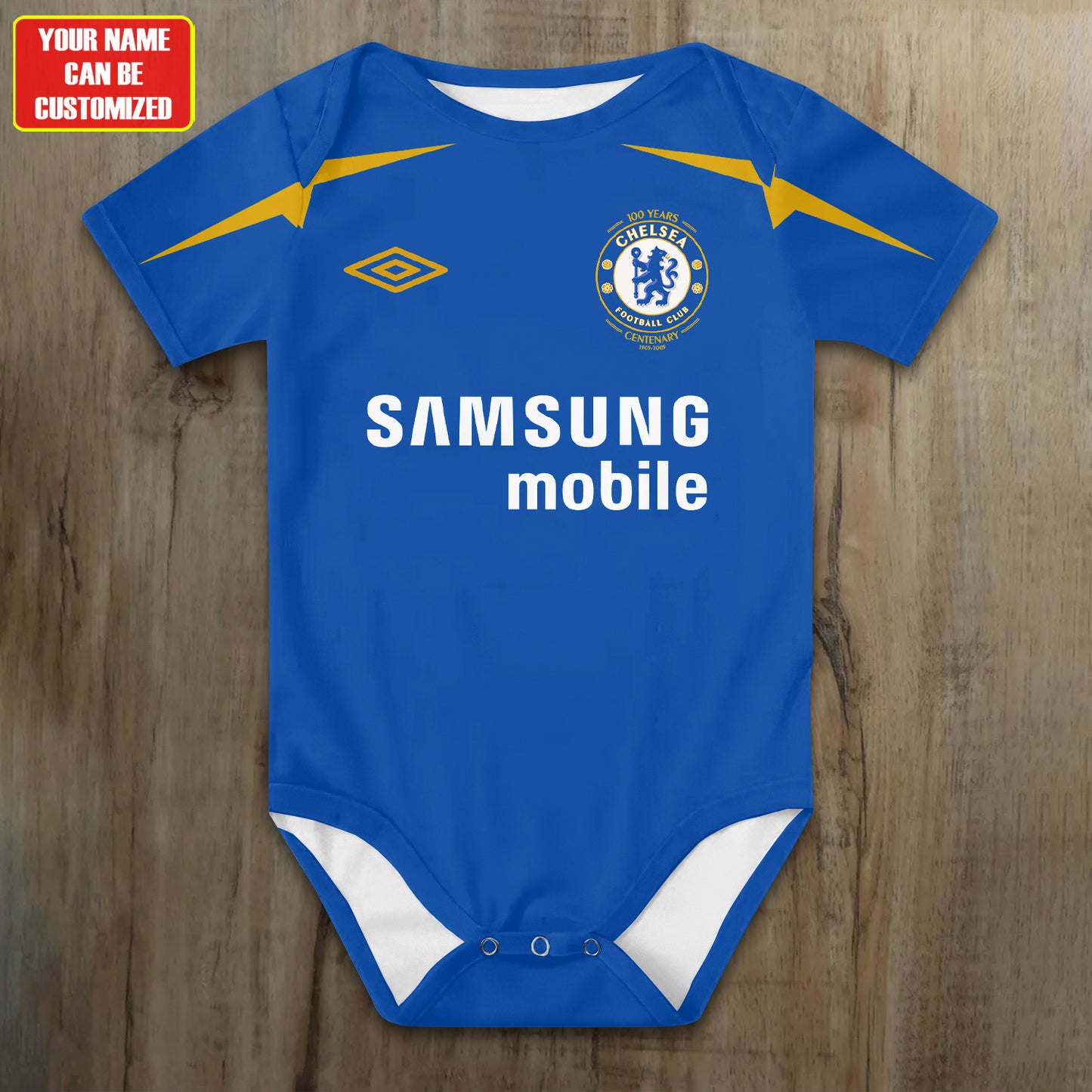 Customized Chelsea Soccer Jersey , Baby Rib Bodysuit Sizes