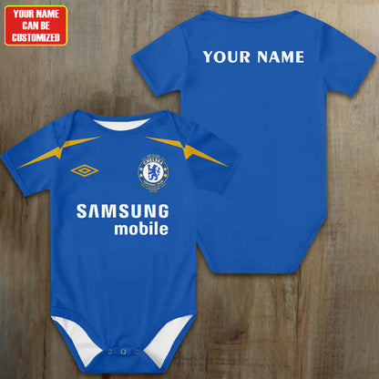 Customized Chelsea Soccer Jersey , Baby Rib Bodysuit Sizes