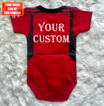 Customized Manchester United Jersey , Baby Rib Bodysuit Sizes V2