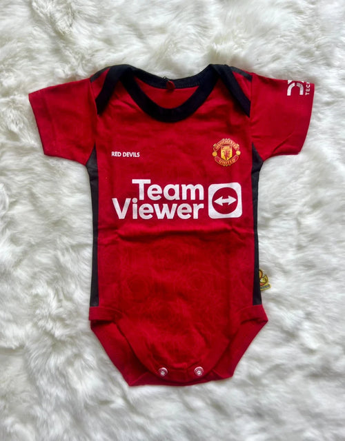 Customized Manchester United Jersey , Baby Rib Bodysuit Sizes V2