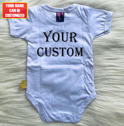Customized Real Madrid Soccer Jersey , Baby Rib Bodysuit Sizes V2